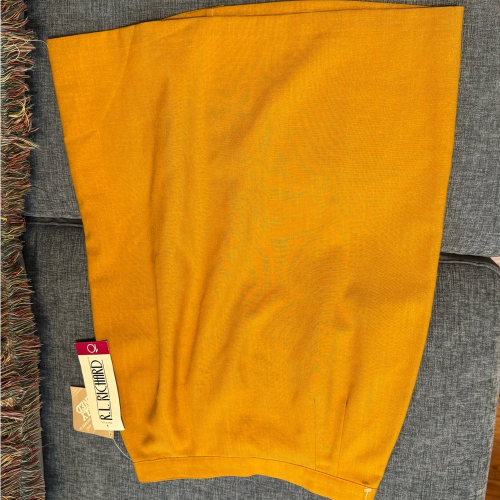 Gold Mustard Midi Skirt - Picture 4 of 6